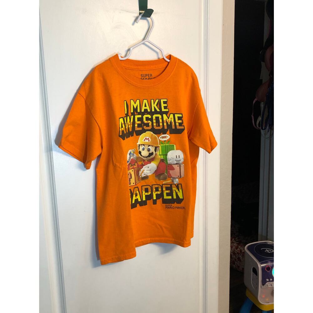 Super Mario boys orange graphic t-shirt